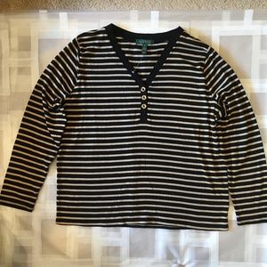 Ralph Lauren women’s top long sleeve size 2X.